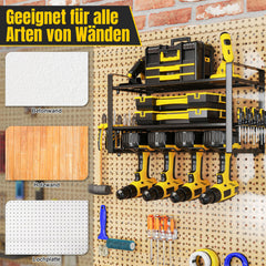 SWANEW Werkzeug Wandhalterung, Werkzeughalter, Elektrowerkzeug Organizer, Werkzeugregal