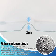 SWANEW Trapezblech Wellplatten, 2 mm FRP-Tageslichtplatten, Dachplatten, 90x120cm/90x160cm