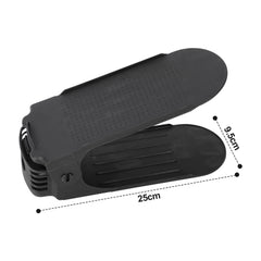 SWANEW 10-50× Schuhstapler, Plastik Verstellbarer Schuhhalter, Schuh Organizer, Schuhregal