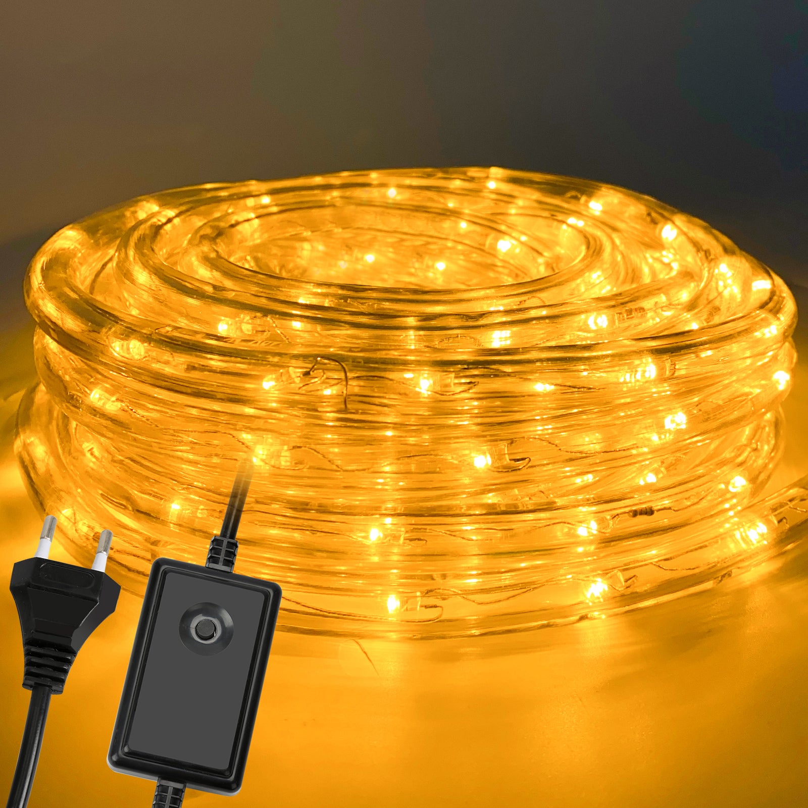 SWANEW Lichterschlauch Außen Lichtschlauch 8 Modi LED Schlauch mit Memory-Funktion, Timer, Strombetrieben Lichterkette Wasserdicht