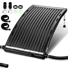 SWANEW Solar-Poolheizung / Sonnenkollektor – 113×69×35 cm – 10 000 L/h Durchfluss – 32/40 mm Anschluss – Erweiterbar & Effizient