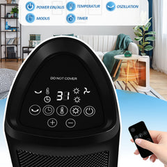 SWANEW Heizlüfter leise Weiß Heizung Konvektor 2000W Schnellheizer Angebot Heizgerät
