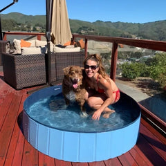 Tragbarer Hunde-Minipool zum Baden und Duschen