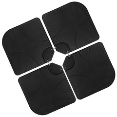 SWANEW Sonnenschirmständer Schirmständer Ständer Schirmhalter 4er-Set Quad für für Ampelschirm befüllbar