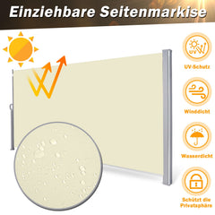 Sichtschutz für Gartenbalkone Ausziehbarer Sonnenschutz-Sichtschutz 1.8M*3M