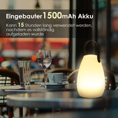 Swanew led tragbares rundes nachtlicht tragbare straßenlaterne gartendekoration