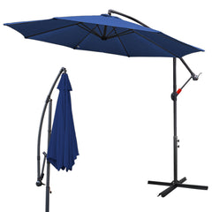 SWANEW Sonnenschirm Alu Ampelschirm mit Kurbelvorrichtung Sonnenschirm UV-Schutz & Wasserabweisende Gartenschirm