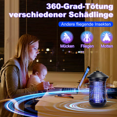 SWANEW 18W Insektenvernichter Transportable Insektenfalle Mücken Mückenlampe UV-Lampe