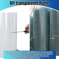 SWANEW Trapezblech Wellplatten, 2 mm FRP-Tageslichtplatten, Dachplatten, 90x120cm/90x160cm