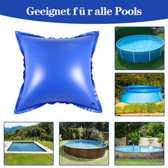 SWANEW Poolkissen Winter, Pool Luftkissen 120 x 120 cm