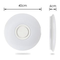 SWANEW 36W LED Deckenleuchte bluetooth Lautsprecher Fernbedienung und APP-Steuerung Sternenhimmel Lampe [Energieklasse G]