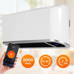 SWANEW Heizlüfter Keramik 2000W, Wandheizung, Wifi Elektroheizung, mit Fernsteuerung