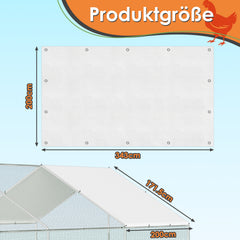 Hühnerstall Freilaufgehege, 3x4x2m Hühnerhaus