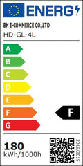 SWANEW Led Werkstatt Deckenleuchte, Garagenlampe 200W, Led Garagenbeleuchtung 20000LM 6500K, Werkstatt Beleuchtung mit 12 Verstellbaren Paneelen, E26 / E27 Werkstattbeleuchtung für Keller [Energieklasse F]