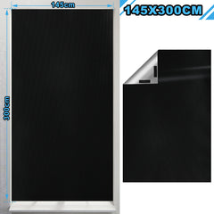 SWANEW Fenster Verdunkelung, Fenster Abdunkeln, Dachfenster Verdunkelung, ohne Bohren, 100-300cm