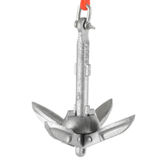 SWANEW Bootsanker mit 20m reißfesten Ankerleine Klappanker Faltanker 0.7kg/1.5kg