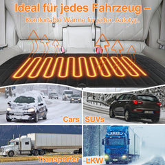 SWANEW Auto Sitzheizung/Auto Rücksitzheizung Matten 12V getrennt PKW KFZ Universal