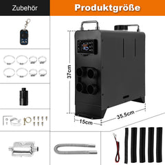SWANEW 12V 8KW Dieselheizung,  Standheizung Diesel, Luft Dieselheizung, Diesel Lufterhitzer mit Bluetooth, LCD-Schalter