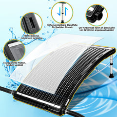 Solar-Poolheizung Sonnenkollektor 113×69×35 cm