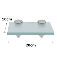 SWANEW Glasablage Glasregal, Wandregal Mattglas mit 8mm ESG Sicherheitsglas und Halterung, Duschregal/Badablage