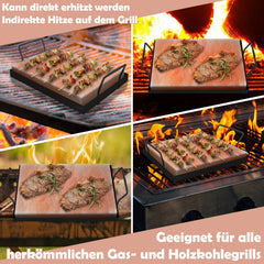 Salzstein zum Grillen 20x30x3cm