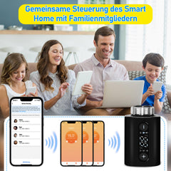 SWANEW Heizkörperthermostat, Thermostatisches Heizkörperventil, WiFi Smart Heizungsthermostat
