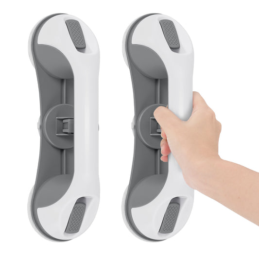 SWANEW 2PC Badewannengriff MAX 110 KG, 28CM Haltegriff Dusche mit Saugnapf, Abnehmbare Duschgriff, ohne Bohren