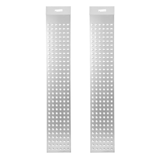 SWANEW 2 Stück Auffahrrampe 135cm, Laderampe Verladerampe verzinkter Stahl, Anhängerrampe max. 400kg, rutschfeste Verladeschiene, Motorradrampe