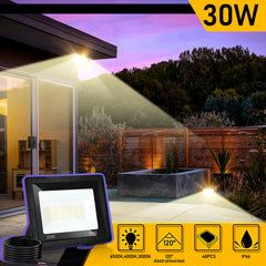 SWANEW LED Strahler Außen Dimmbar, LED Fluter 3000K/4000K/6500K, IP66 Wasserdicht Scheinwerfer (kein Stecker)