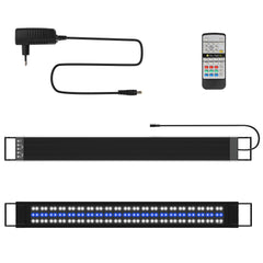 SWANEW LED Aquarium Beleuchtung 18W/30W/45W, Aquarienbeleuchtung 24/7 Modus, wasserdicht, 55-150cm, Aufsetzleuchte Vollspektrum Licht