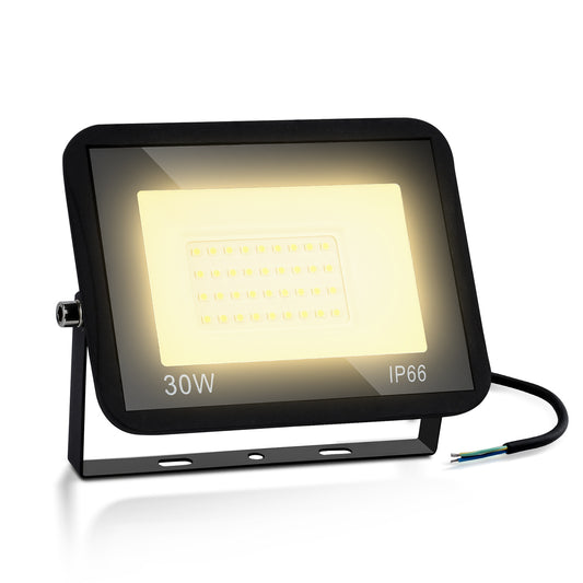 SWANEW LED Strahler, 20/30/50/100W LED Fluter, Warmweiß/Kaltweiß Außenstrahler, IP66 Scheinwerfer (kein Stecker)
