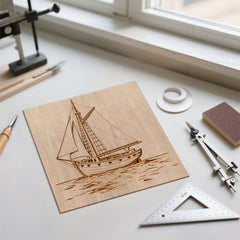 SWANEW Sperrholzplatte, Walnuss Sperrholz, 3mm, holzplatte, für Laser Gravur, Malerei DIY