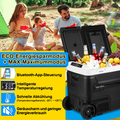SWANEW Kompressor Kühlbox 50L mit App-Steuerung Elektrische Auto Kühlschrank Camping