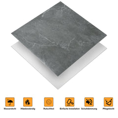 SWANEW PVC Bodenbelag Selbstklebend, Vinylboden, Vinyl Laminat, 30x30cm