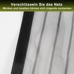 SWANEW Insektenschutz, Fliegengitter Tür, Magnetvorhang, ohne Bohren