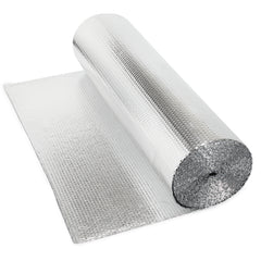 SWANEW Isolierfolie 1 × 10 m, 10 m² – Alu Reflexionsfolie mit Luftpolster, zuschneidbare Dämmfolie