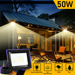 SWANEW LED Strahler Außen Dimmbar, LED Fluter 3000K/4000K/6500K, IP66 Wasserdicht Scheinwerfer (kein Stecker)