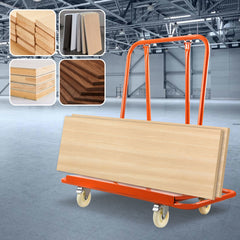 SWANEW Plattenwagen, bis 1000kg, Transportwagen, Plattentransporter, 4 Lenkrollen mit Bremse