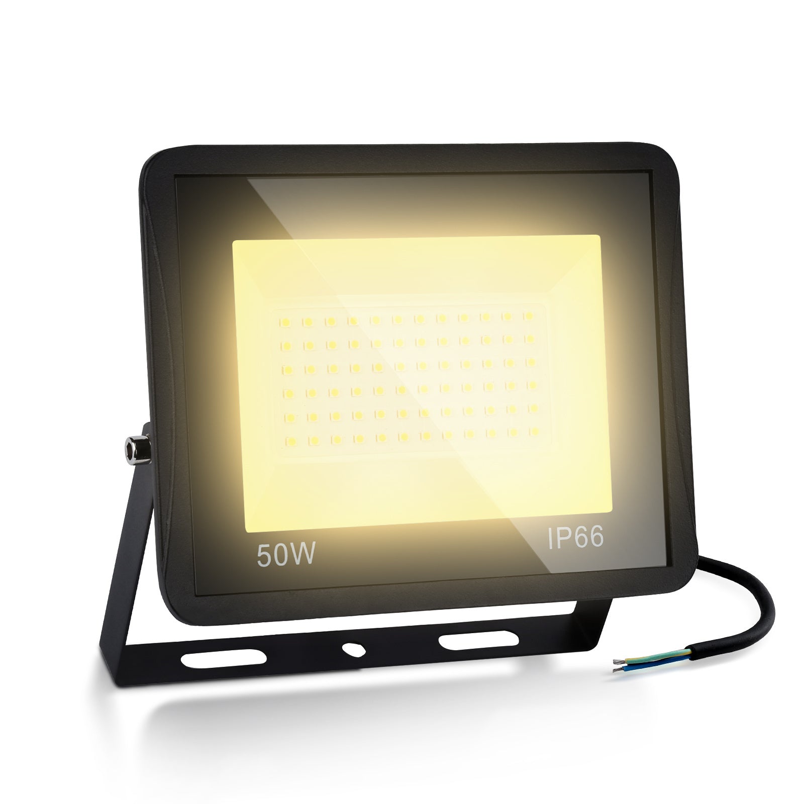 SWANEW LED Strahler, 20/30/50/100W LED Fluter, Warmweiß/Kaltweiß Außenstrahler, IP66 Scheinwerfer (kein Stecker)