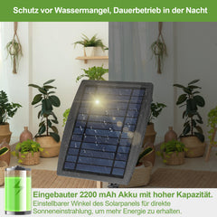 SWANEW Solar Bewässerungssystem Pflanzenbewässerung Automatisch 20 Tropfer