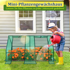 SWANEW Gewächshaus Klein, UV-beständige PE-Plane Foliengewächshaus, Tomatenhaus 180*90*90CM