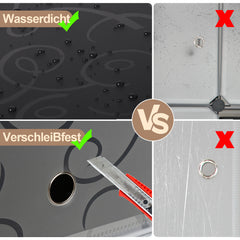 SWANEW DIY Kleiderschrank, 12/16/20 Würfel, Regalsystem, Offen Kunststoff Garderobe, Steckregal