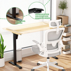 SWANEW Höhenverstellbarer Schreibtisch 70-115cm Tischgestell PC-Tisch DIY Elektrisch