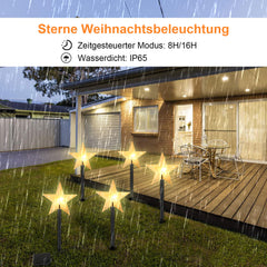 LED Garten Leuchtstäbe Stern