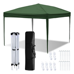 SWANEW Pavillon 3x3m, Pop-up Faltpavillon, 3 Höhenverstellbar, UV Schutz Gartenzelt