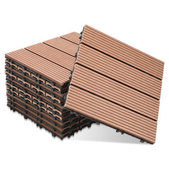 WPC Terrassenfliesen mit Klick-System