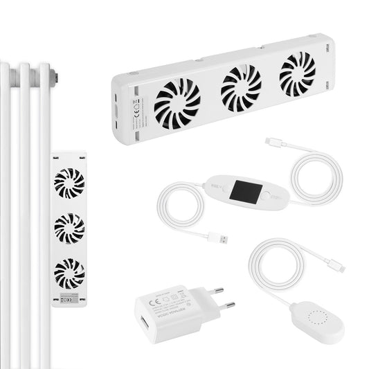 SWANEW Heizkörper Ventilator, Ventilatoren für Unterheizungen und Heizkörper, Heizungsventilator Sparen von Energie und Heizkosten bietet