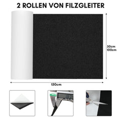 SWANEW Filz Selbstklebend, Filzgleiter, Filzplatte, für Van Innenraum