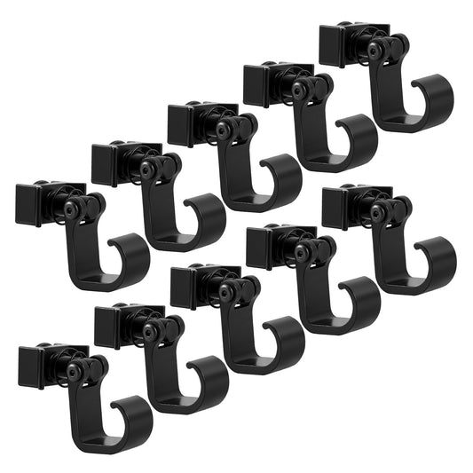 SWANEW Single Fitting mit Haken für Airlineschiene Endbeschlag Endfittinge Zurrschiene