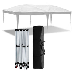 SWANEW Faltpavillon mit Zentralverriegelung, Pop Up Pavillon, 3x6m, UV-Schutz, Wasserdicht